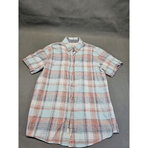 original‎ weatherproof vintage Mens Short Sleeve Button Up Shirt Size Medium